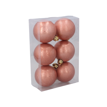 KPL. 6 BOMBE 6 CM OLIV/ CUPRU/ GRAFIT *7184