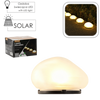 SOLÁRNÍ LAMPA 14 x 12,5 x 8,5 CM KAMEN 4 LED TEPLÉ BÍLÉ *4774