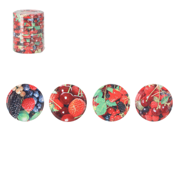 SET OF 10 LIDS DIA 66 FRUIT MIX