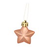 SET OF 60 CHRISTMAS ORNAMENTS OLIVE/COPPER/GRAPHITE MIX DESIGNS