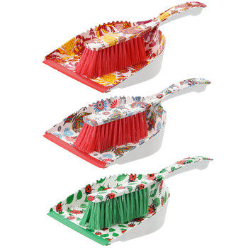 DUSTPAN WITH BRUSH "DECOR"