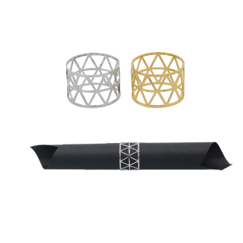 SADA 4 KRUHŮK NA UBROUSKY - MODERNÍ ZLATÁ/SILVER *0368