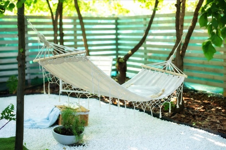 BOHO HAMMOCK WITH FRINGES 200X100 CM BEIGE