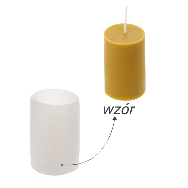 Silicone mold for candles smooth cylinder