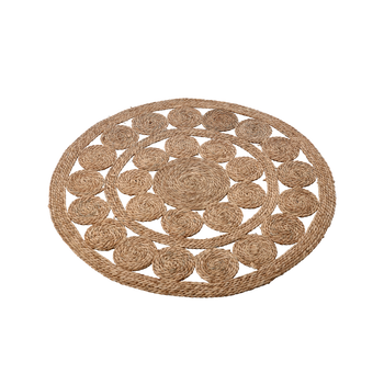 ROUND MAT 100 CM MADE OF SEAGRASS