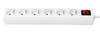 EXTENSION CORD POWER STRIP WITH SWITCH 6 SOCKETS 5 M WHITE