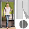 Magnetická clona proti hmyzu na dveře 80/90/100 x 210/220 cm bílá *7747