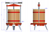 FRUIT PRESS 12 L 46 x 46 x 64 CM