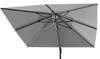 PARASOL OGRODOWY "ROMA"  3 x 3 M SZARY Z POKROWCEM 
