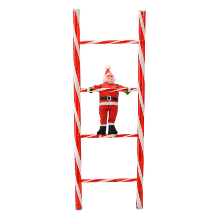 MIKULÁŠ NA REBRÍKU 41 x 4 x 121 CM LED *7731