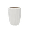 OSŁONKA CERAMICZNA NA DONICZKĘ 24 x 24 x 32 CM BIAŁY POŁYSK *3666