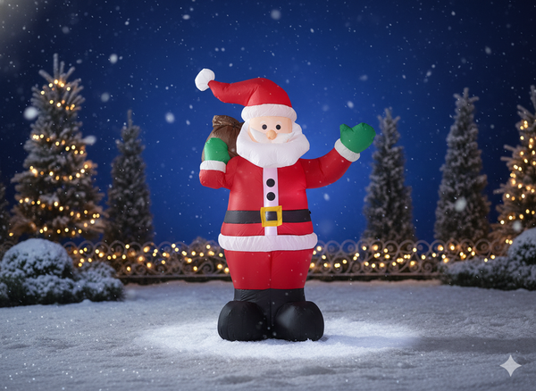 INFLATABLE SANTA CLAUS LED 180 CM