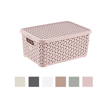 KOSZYK RATTAN Z POKRYWĄ 6L *9554