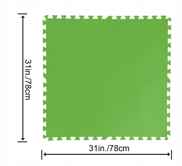 MAT FLOTA PENTRU PISCINĂ 78 x 78 CM - 9 ELEMENTE *2879 *5689