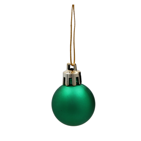 SET OF 72 CHRISTMAS BAUBLES MIX OF COLORS 3 CM
