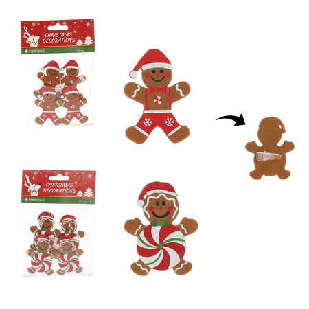 SET DE 4 MÉNTE ZI CU CLIPURI, MIX DE TIPURI 4,5 x 6,5 CM *8464