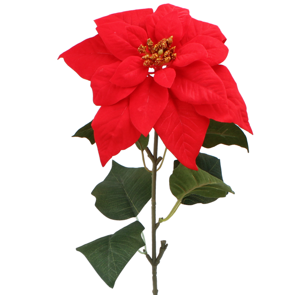 ARTIFICIAL FLOWER - POINSETTIA 72 CM RED