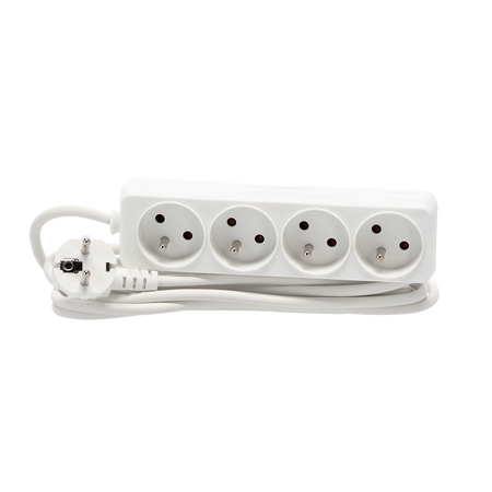 EXTENSION CORD POWER STRIP 4 SOCKETS 3M WHITE