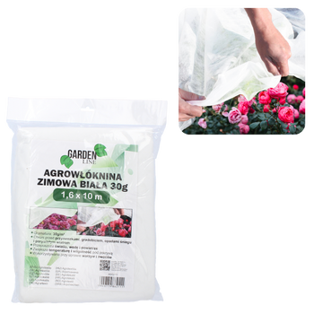 AGRICULTURAL FABRIC 1.6 x 10 M WINTER WHITE 30g