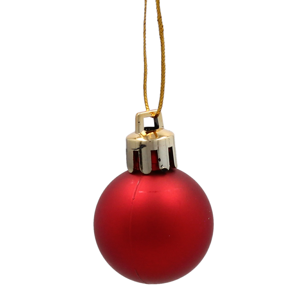 SET OF 33 CHRISTMAS BAUBLES RED, SILVER, GOLD