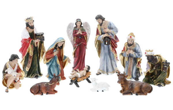 ZESTAW FIGUR BOŻONAR. 11 EL. DO 53 CM *1384