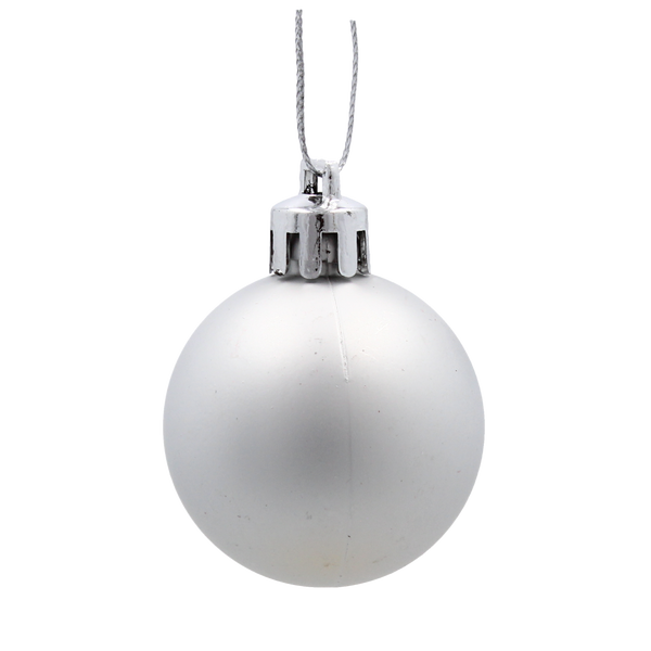 SET OF 24 CHRISTMAS BAUBLES RED, SILVER, GOLD