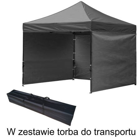 Commercial tent 3 x 3 m grey