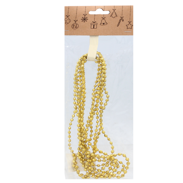 GIRLANDA 2,7 M CU MARGELATE 5 MM ROȘU/ARĂMITE/ARGINTIE *7795