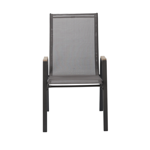 STEEL KD TEXTILENE CHAIR 72,5 x 55,5 x 92,5 CM GREY