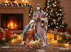 CHRISTMAS DECORATION - HOLY FAMILY 13 x 8,4 x 21 CM