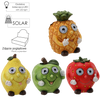 GARDEN FIGURINE - LED FRUITS 10 x 10 x 14 CM, ASSORTED DESIGNS, pack=4 pcs