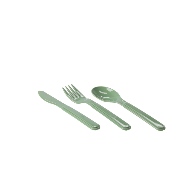 PLASTIC CUTLERY (SPOON + FORK + KNIFE)