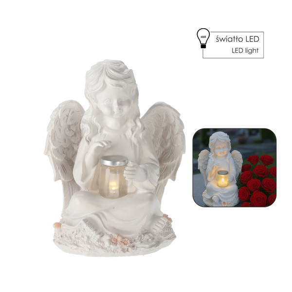 ANGEL FIGURINE LED 18CM*4357