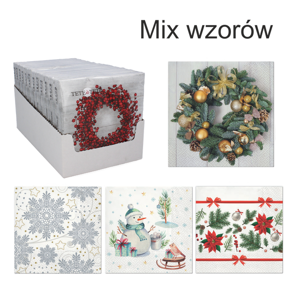 SERWETKI ŚWIĄTECZNE BOŻE NARODZENIE *8950*7703
