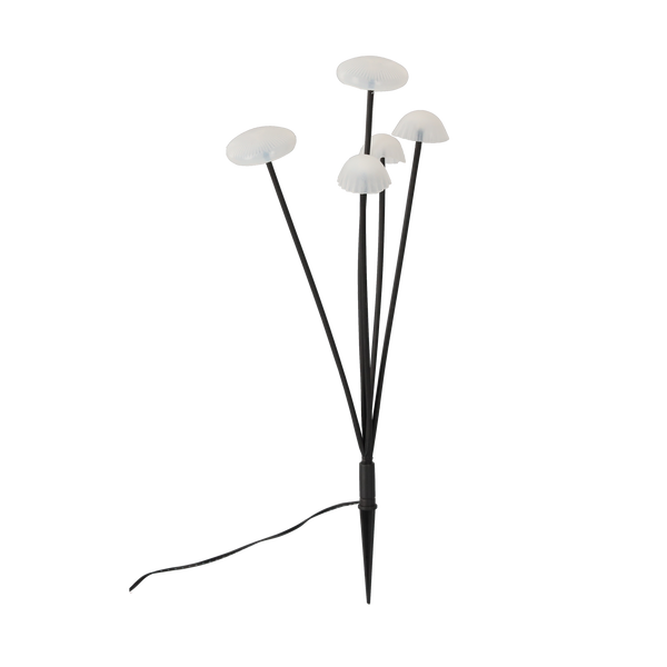 SET OF 3 SOLAR MUSHROOM LED LIGHTS 43 CM