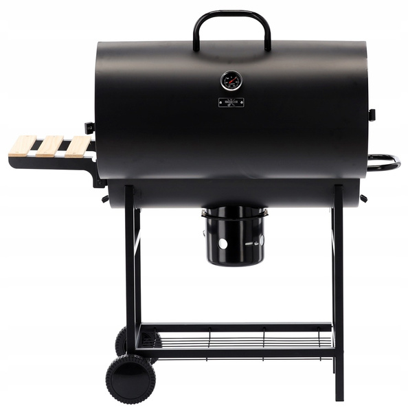 BARREL CHARCOAL GRILL WITH LID AND WHEELS 101 x 70,5 x 94,5 CM