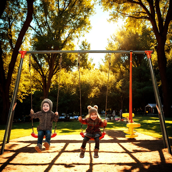 FOUR-SEATER GARDEN SWING 290 x 180 x 200 CM