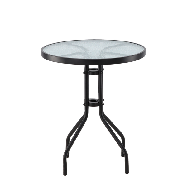 ROUND GARDEN TABLE 60 x 60 x 70 cm/FOR SET 2chairs+table/ BLACK *2262