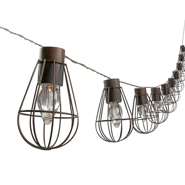 SOLÁRNÍ OZDOBNÁ LED ŘETĚZ DÉLKA 2 + 1,8 M LOFT 10 LED TEPLÁ BÍLÁ *3644