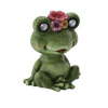 GARDEN FIGURINE - FROG WITH GLOWING EYES 30,5 x 22,5 x 37,5 CM LED