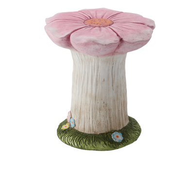 FIGURĂ DE GRĂDINĂ - SUPORT PENTRU GHIVECI CU FLOARE ROSIE 31 x 30,5 x 33 CM *7232