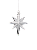 SET OF 4 CHRISTMAS TREE DECORATIONS STAR 10 CM