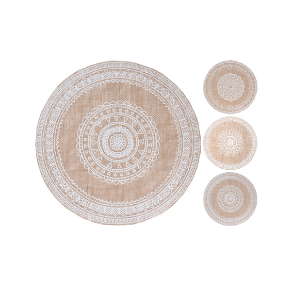 MATA STOŁOWA Z JUTY 38CM *2528*