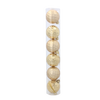 KPL. 6 BOMBIEK 6 CM ČERVENÁ/ZLATÁ/STRIEBORNÁ (TUBA) *3003