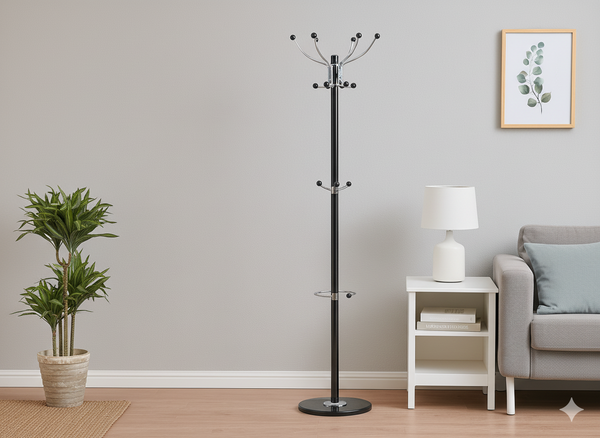 WIESZAK STOJĄCY KAZER 178 CM CZARNY *5356