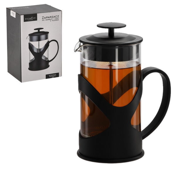 ZAPARZACZ DO HERBATY I KAWY 1000 ML Z TŁOKIEM *1519