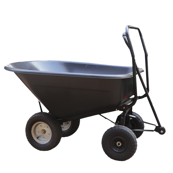 WÓZEK OGRODOWY CZARNY 160 L