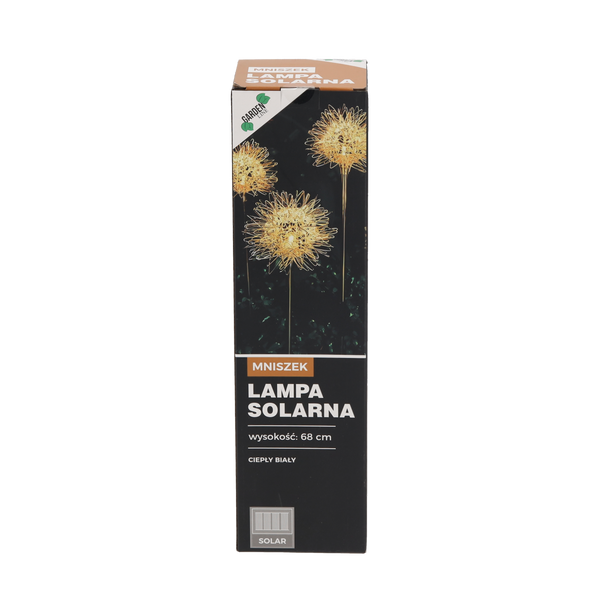 LAMPA SOLARNA 10 x 10 x 68 CM MNISZEK LED CIEPŁY BIAŁY *6179