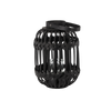LAMPION CZARNY H 34/46 CM Z WKŁADEM SZKLANYM