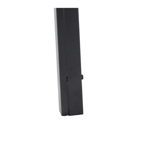 Masă de grădină din oțel cu blat din polywood 150 x 90 x 73 cm negru *9491